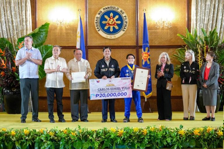 PBBM honors Filipino Olympians; extends PhP50 million cash, Medal of Merit, Presidential Citations