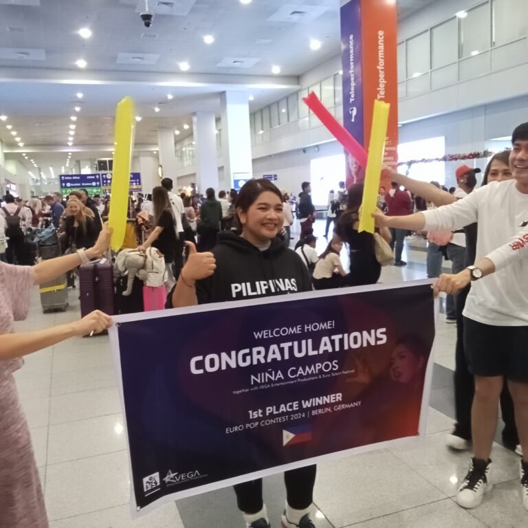 Nina Campos bagged the First Place at the Euro Pop Singing Contest