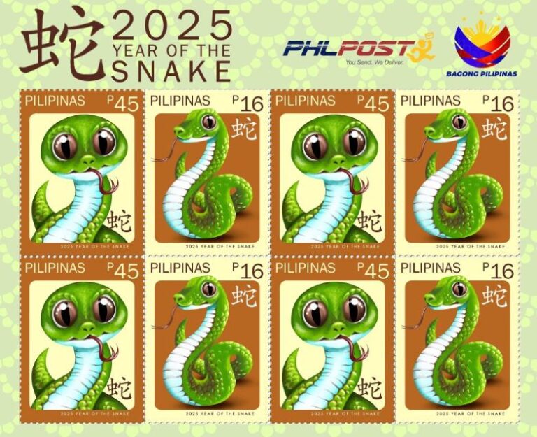 PHLPost unveils special ‘Year of the Snake’ stamps for 2025