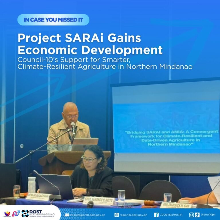 Project SARAI Gains Economic Development Council-10’s Support for Smarter, Climate Resilient Agriculture in Northern Mindanao.